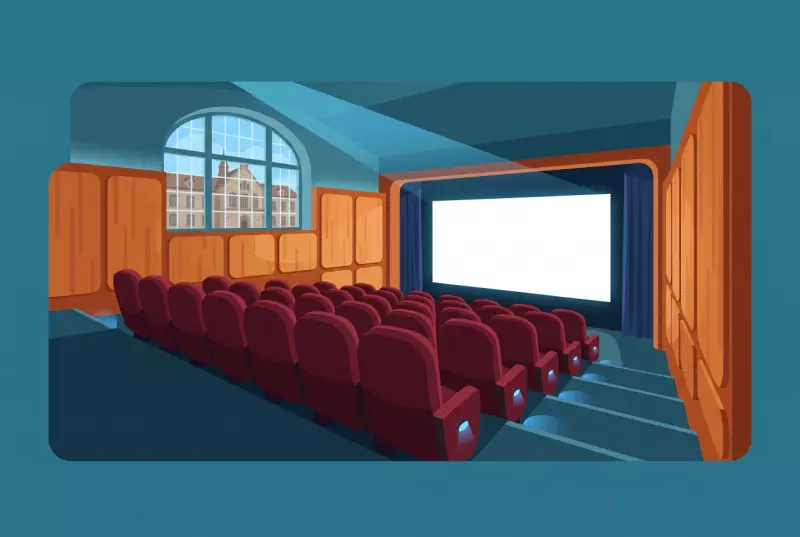 Illustration de la salle de cinéma de Porrentruy, aménagée dans l'ancien auditorium du collège