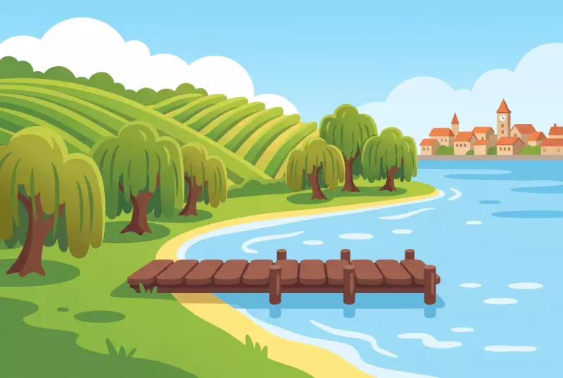 Illustration de la plage de Nant au bord du lac de Morat, au pied des vignes du Vully