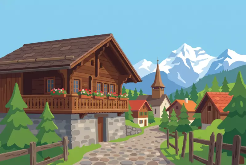 Illustration du Musée des Ormonts installé dans l'ancienne poste du hameau de Vers-l'Eglise, au pied des Diablerets