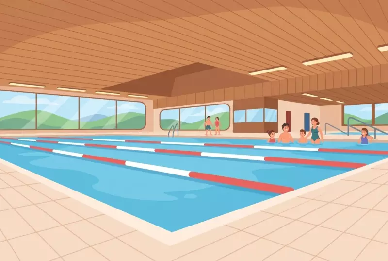 Illustration de la piscine couverte de l'Orval à Bévilard