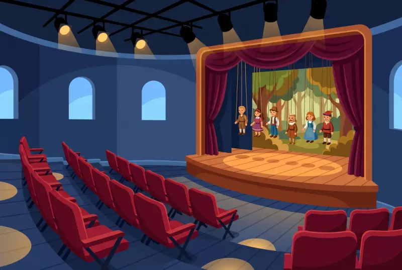 Illustration de la petite salle de theatre de marionnettes de La Turlutaine a La Chaux-de-Fonds