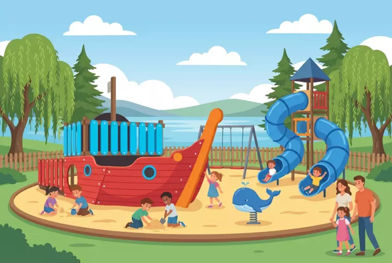 Illustration de la place de jeux de la Baie de l'Évole à Neuchâtel