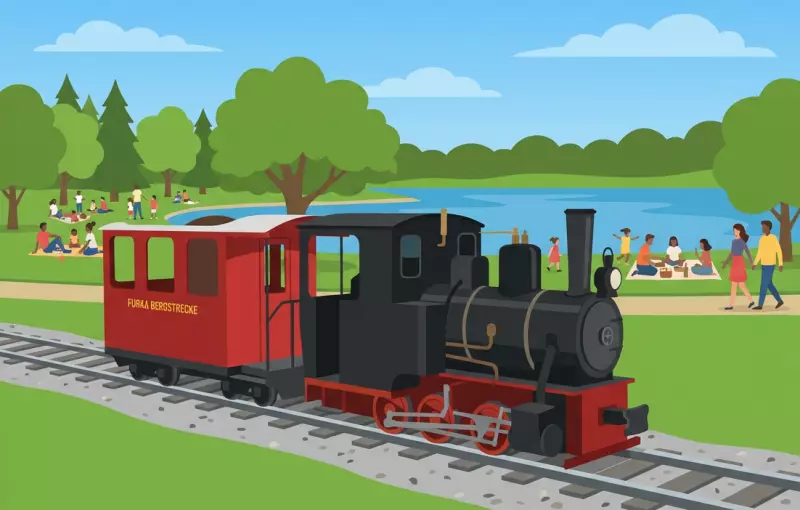 Les Îles Vapeur Parc in Sion – a miniature train ride by the lake