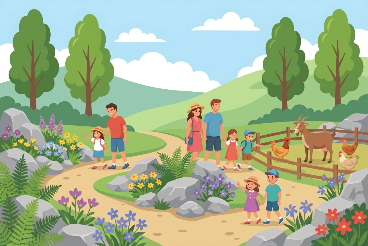 Illustration du Jardin botanique alpin de Meyrin