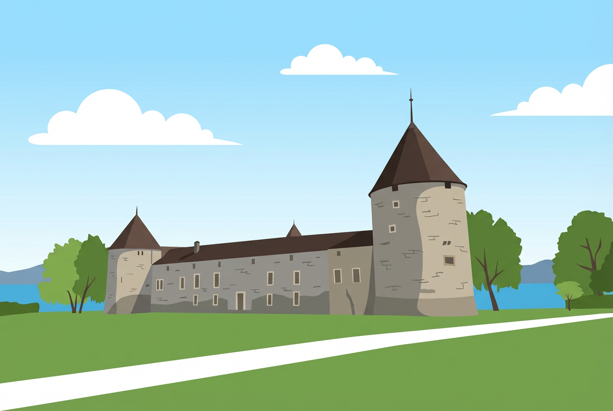 Balade au Château de Rolle, histoire au bord du Léman