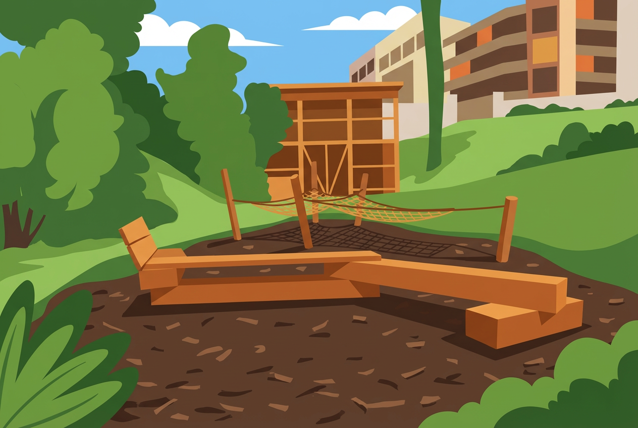 Parc du Buis à Nyon: une aire de motricité pour bouger en plein air