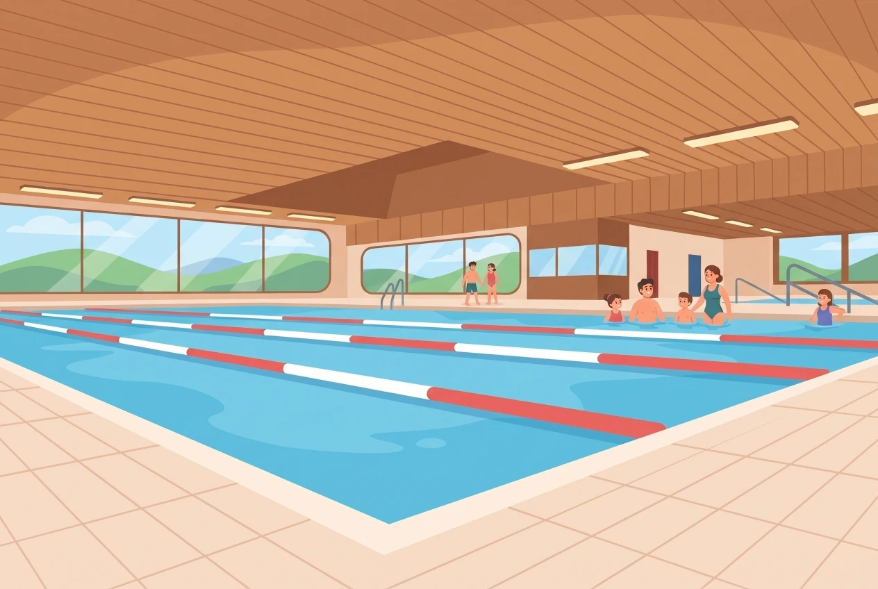 Illustration de la piscine couverte de l'Orval à Bévilard