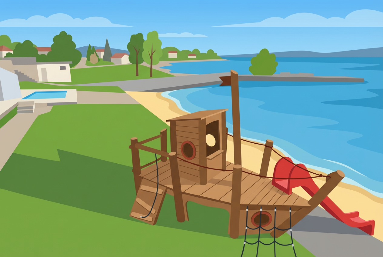 Aire de jeux de la Plage des Trois‑Jetées à Nyon