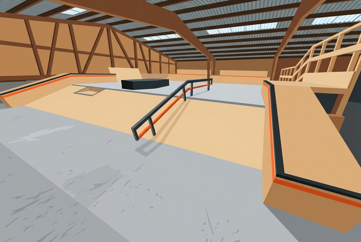 Skatepark Sévelin – HS36 à Lausanne: l’indoor qui donne envie de rider