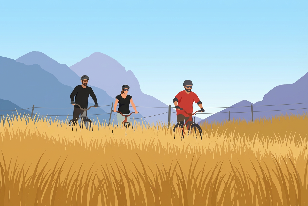 Descente en trottinette tout-terrain à Champéry avec Trott en Stock