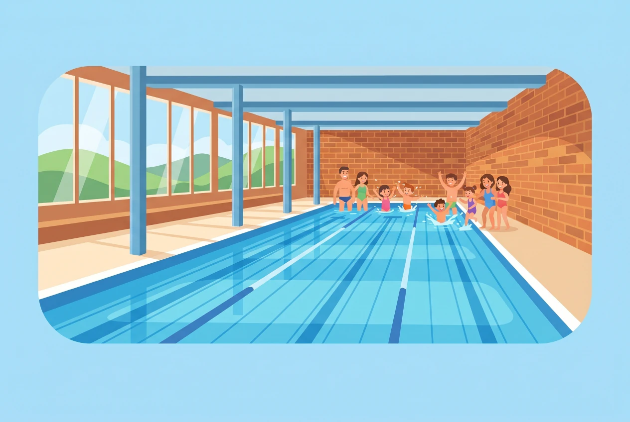 Illustration de la piscine couverte de Grône