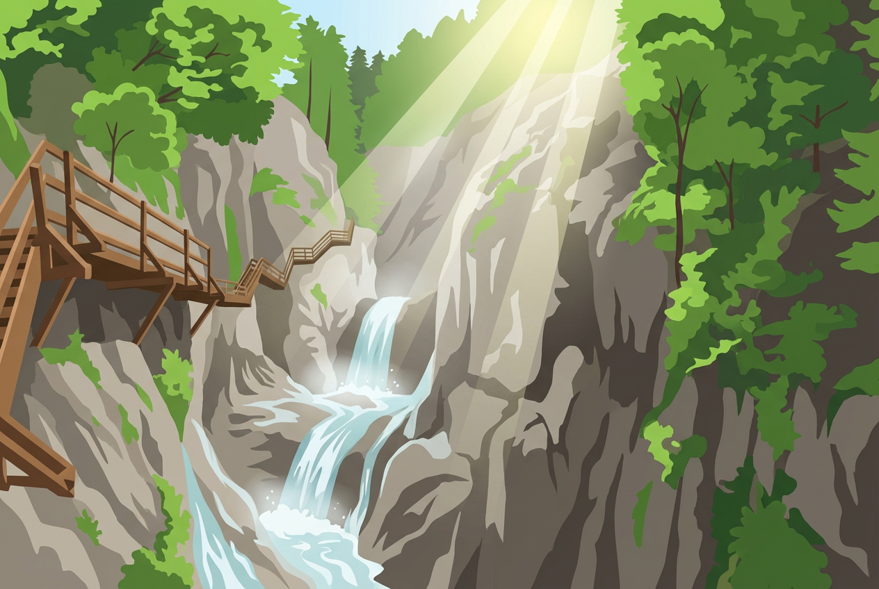 Gorges du Durnand à Bovernier: une balade spectaculaire en famille