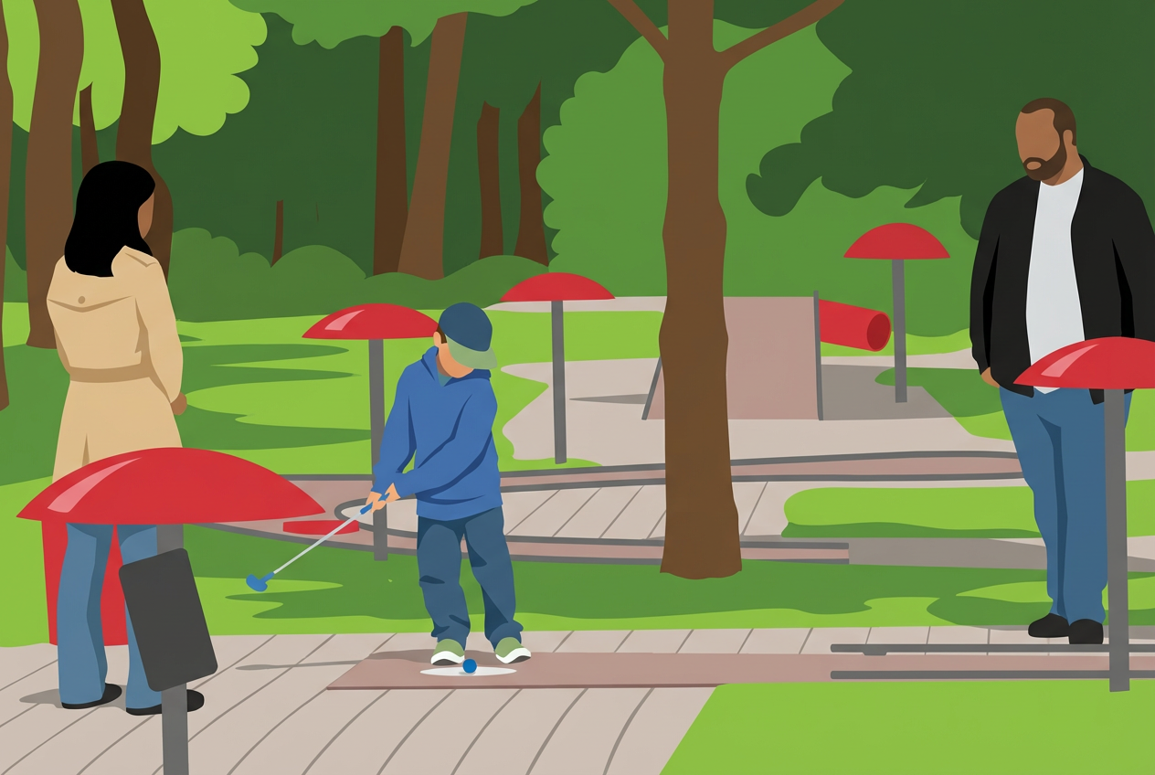 Minigolf de Bellerive (Lausanne) : une sortie au bord du lac