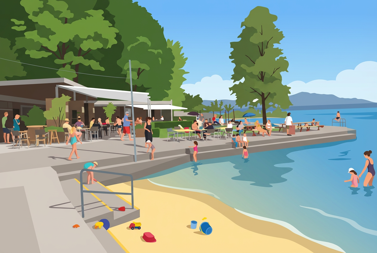 Plage de Promenthoux à Prangins – le Léman en douceur