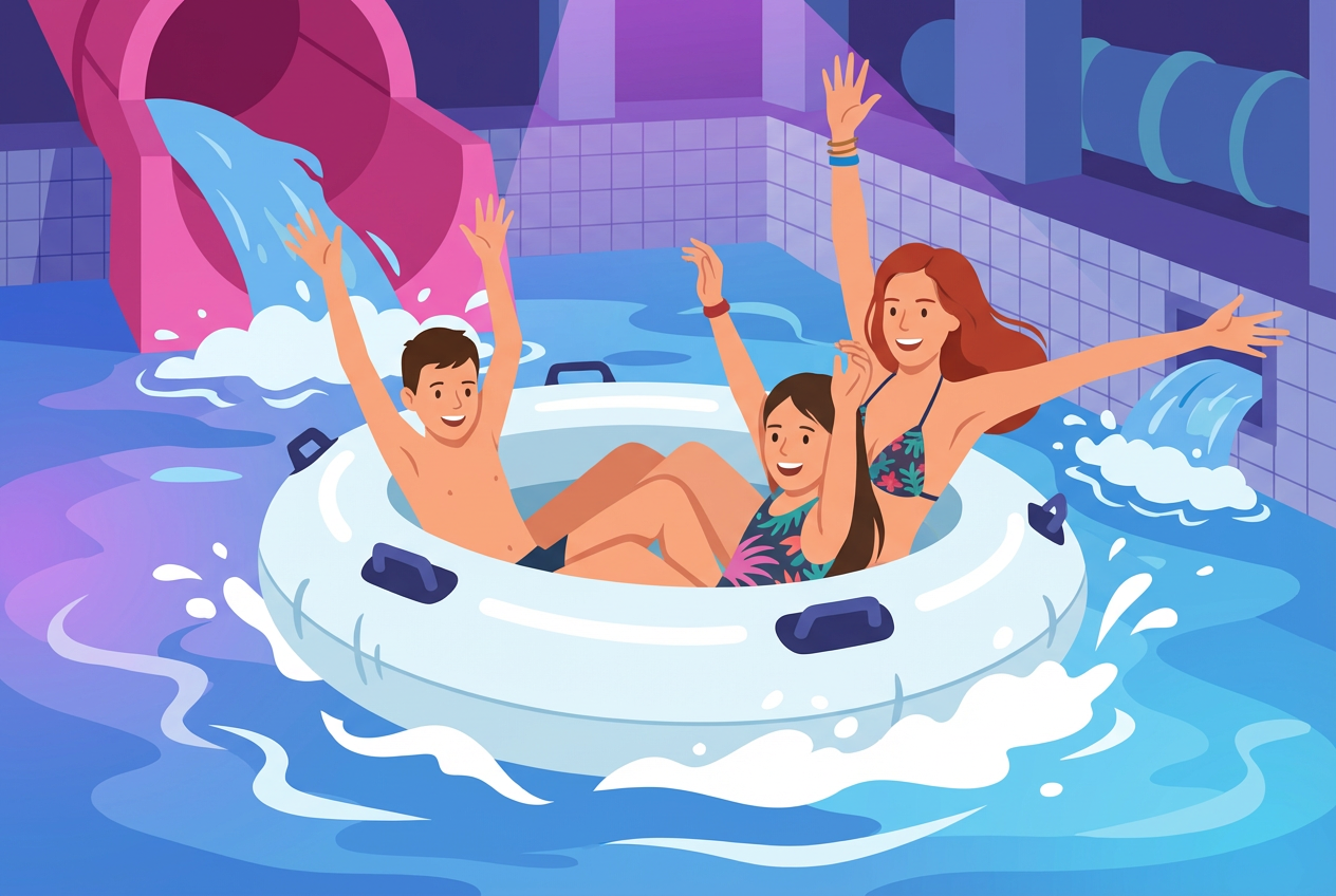 Aquaparc au Bouveret: toboggans et éclats de rire en famille