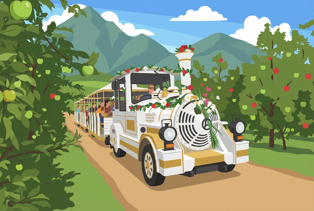 Le Baladeur, petit train touristique à Martigny