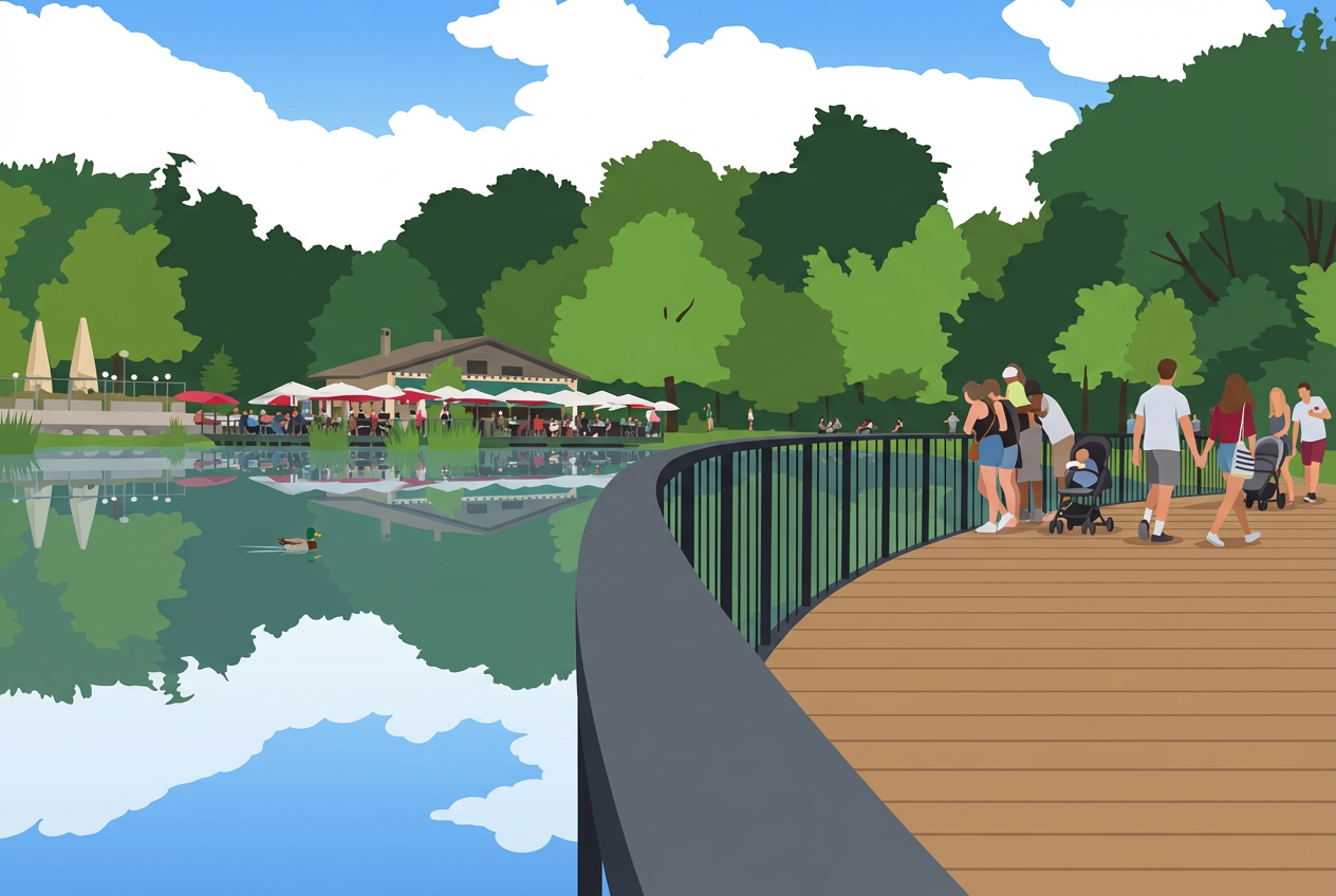 Sauvabelin à Lausanne: parc animalier, lac et tour en bois