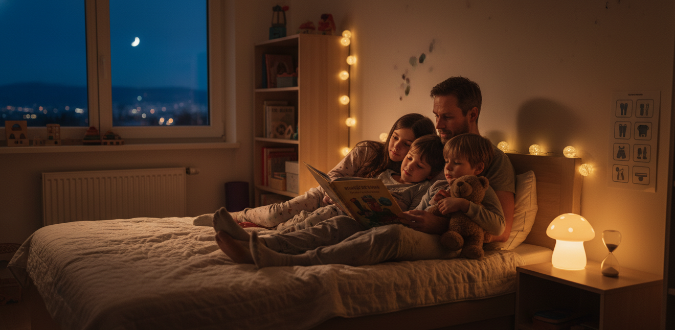 Activités du soir : comment apaiser les enfants avant le coucher ? Nos idées simples en Suisse romande