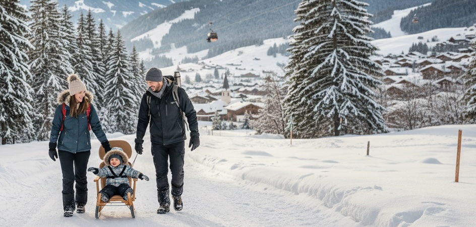 Vacances d’hiver avec un bébé ou un tout-petit en Suisse romande : idées, lieux et conseils pratiques