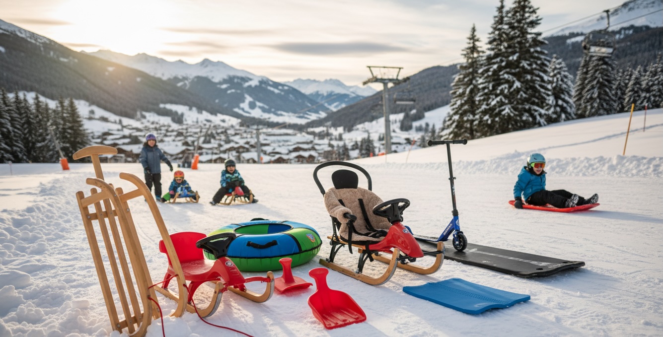 Luges pour enfants : quel modèle choisir en Suisse romande ? Types, âges et sécurité